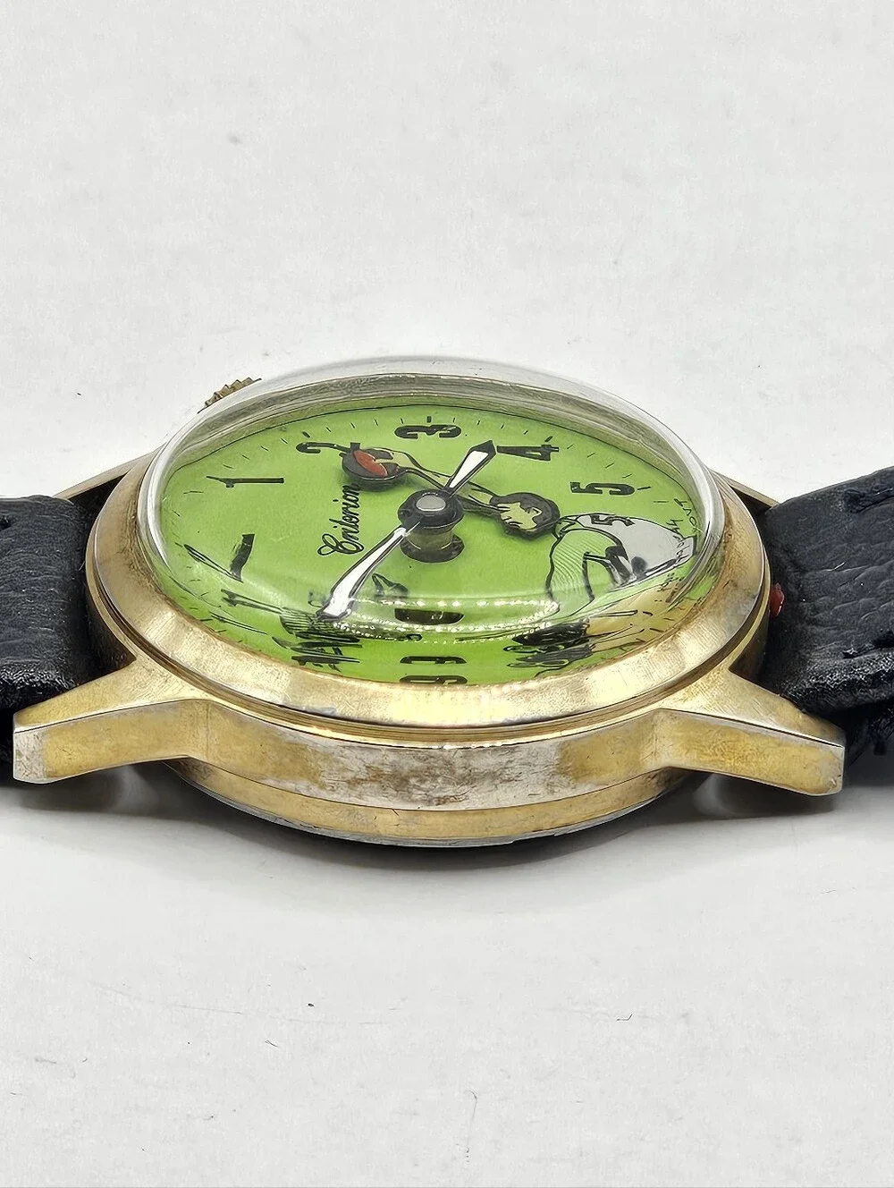 Vintage Criterion Animated Basketball Player Wristwatch Non Working